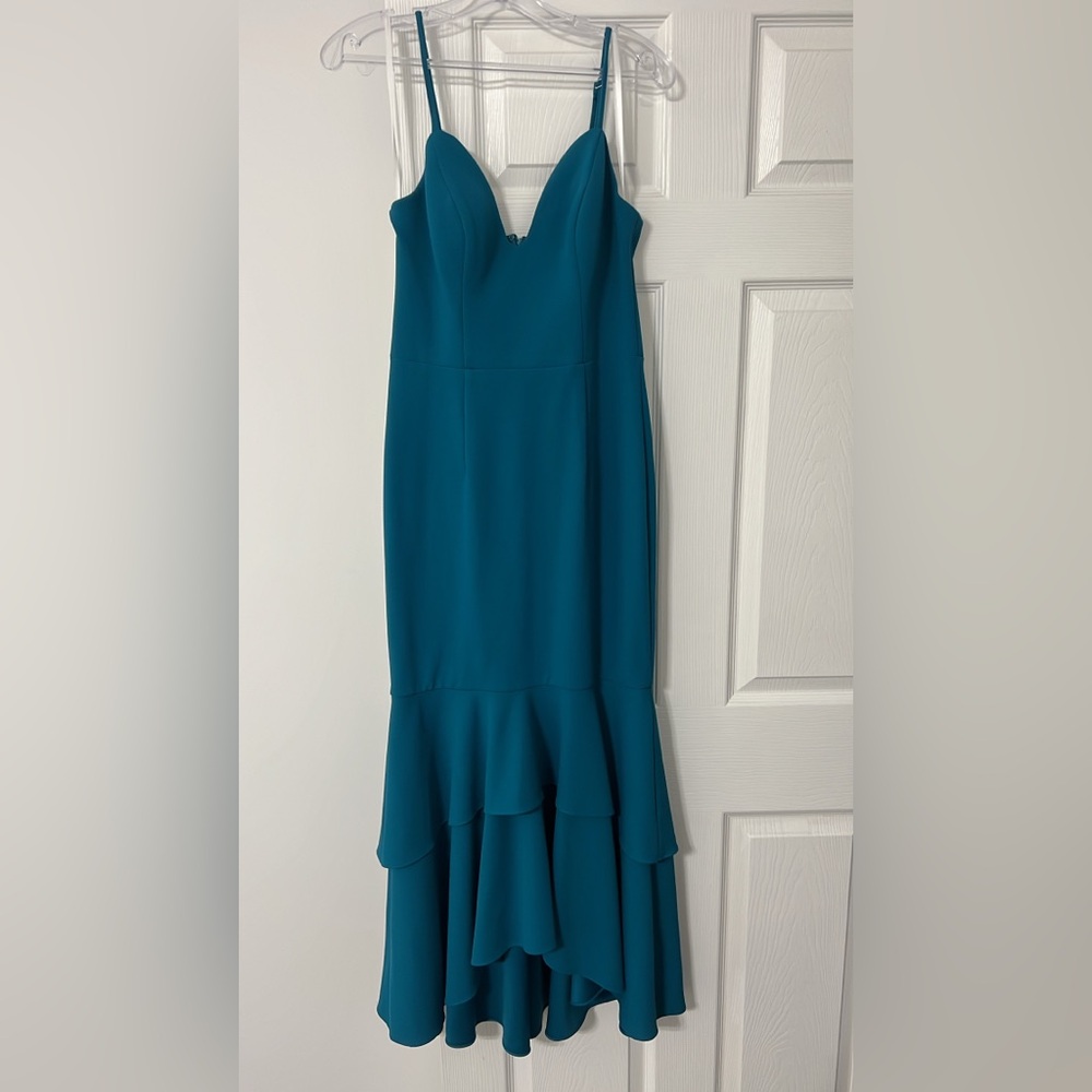 BETSY&ADAM - Vibrant Teal Dress